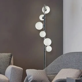 Dizajnová lampa Sybilla 6 chróm