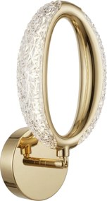 Toolight Rea, nástenné LED svietidlo 7W, 4000K, 500lm, G174-W, zlatá lesklá, OSW-07818