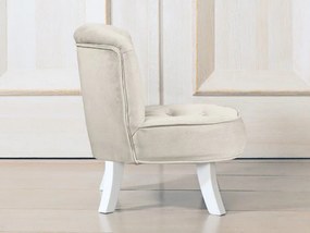 Detské kreslo béžové 17 cm Drevo