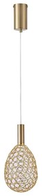 LED Luster na lanku LED/6,3W/230V 3000K zlatá pr. 14 cm
