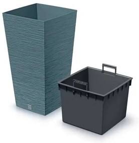 Kvetináč FURU SQUARE 29,5 cm, sivý, 29,5 cm