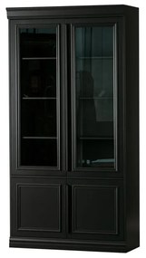 Čierna vitrína z borovicového dreva 110x215 cm Organize – BePureHome