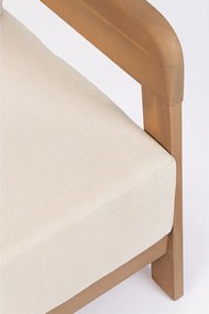 Drevené záhradné kreslo v prírodnej farbe Pablo – Bizzotto