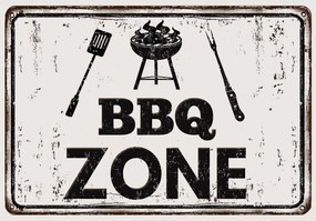 Fototapeta - BBQ Zone - nápis (152,5x104 cm)