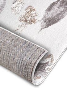 Hanse Home, Kusový koberec Shine 105922 Floral White Grey Brown, 57x90, hnedá, obývacia izba