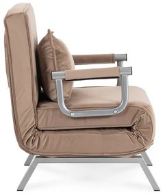 Kreslo pohovka rozkladacia PRATO bežová - vintino.sk