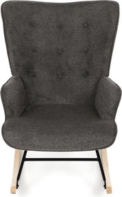 Hojdacie kreslo FABIAN — látka, sivá