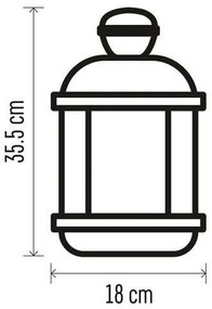 LED  Vianočná dekorácia 1xLED/3xAAA čierna