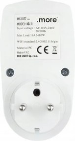 ECOLIGHT Múdra zásuvka s Tuya WiFi programátorom