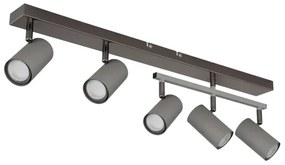 Globo 57911-5S - Bodové svietidlo ROBBY 5xGU10/35W/230V šedá