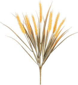Trs s obilnými klasmi - umelá prízdoba, farba krémovo - žltá, 20 x 40 cm