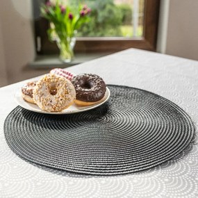 Altom Prestieranie Straw čierna, pr. 38 cm, sada 4 ks