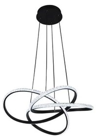 LED stmievateľný luster na lanku LED/95 W/230 V 3000–6500 K, priemer 57 cm + diaľkové ovládanie