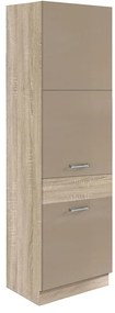 Kuchynská skrinka Premio 21D sonoma/cappuccino lesk