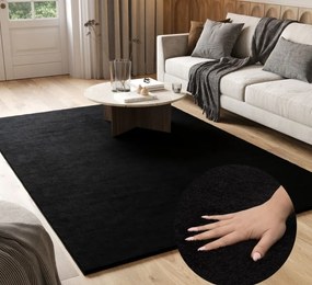 TA Koberec 9000 ČIERNY PRÍTULNÝ Rozmer: 80x150 cm