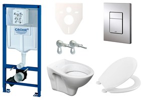Cenovo zvýhodnený závesný WC set Grohe do ľahkých stien / predstenová montáž + WC S-Line S-line Pro 38528SET-KR