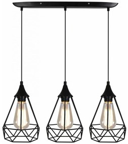 Luster na lanku GRAF 3xE27/60W/230V