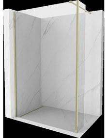Mexen Kioto sprchová stěna Walk-in 90 x 30 cm, transparentná, zlatá - 800-090-212-50-00-030