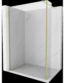 Mexen Kioto sprchová stěna Walk-in 90 x 30 cm, transparentná, zlatá - 800-090-212-50-00-030
