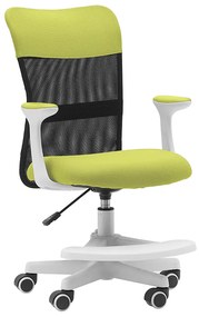 Detská stolička Neoseat MONKEY WHITE s podnožou — látka, biela / zelená