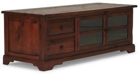 furniture-nabytek.cz - Masívny TV stolík Catana z borovice, lakovaný, hnedý