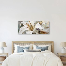 Obraz - Abstrakcia s ľaliou (120x50 cm)