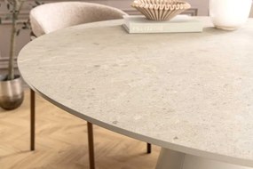 Okrúhly jedálenský stôl Belinda 120 cm sivý