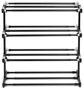 Botník DIANA 4 úrovne, čierny