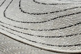 Koberec ORGANIC 2743 krémový / čierny / naturálny