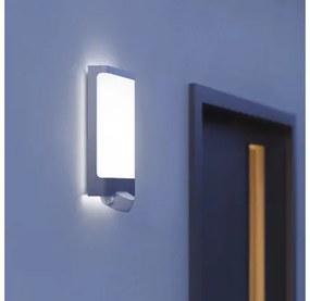LED vonkajšie nástenné svietidlo Steinel IP44 9,3W 946lm 3000K biele so senzorom pohybu