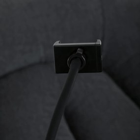 Elektrické polohovateľné kreslo s integrovanýmovládaním, sivé