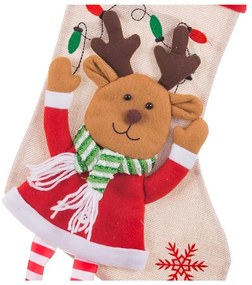 Látková vianočná pančucha Reindeer – Casa Selección