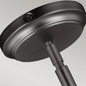 Feiss FE-HOBSON-P-M-SN - Luster na tyči HOBSON 1xE27/60W/230V strieborná