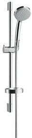 Hansgrohe Croma 100, Vario sprchová súprava so sprchovou tyčou 65 cm a miskou na mydlo, chrómová, HAN-27772000