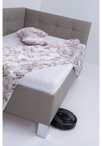 Čalúnená posteľ s matracom a úložným priestorom MARIA PETITE 120x200 cm taupe