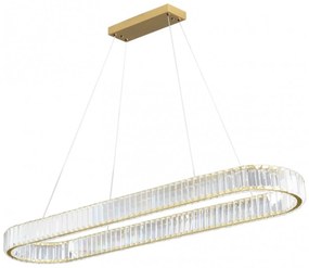 Toolight Toolight, LED stropné svietidlo 100x30 cm, 22W, APP1508-CP, zlatá matná, OSW-06971