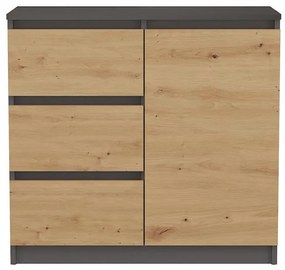 Komoda 1D3S AntracitArtIsan