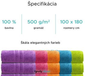Osuška Comfort Maxi 100x180 cm čierna, 100% bavlna