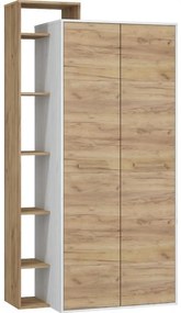 Skriňa RIO L2D craft biela/zlatý