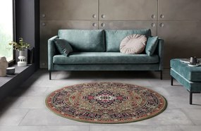 Koberec Hanse Home Mirkan Skazar Isfahan zelený kruh