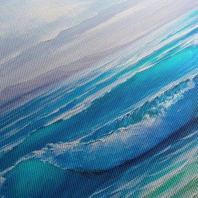 Obraz - Olejomaľba mora s čajkami (90x60 cm)