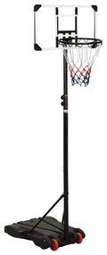 Basketbalový stojan priehľadný 216-250 cm polykarbonát 93657