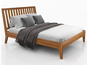 Drevená buková posteľ 160x200 Beskid 01 dub rustikálny