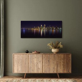 Obraz nočného mesta (120x50 cm)
