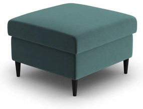 Zamatová podnožka v petrolejovej farbe Kyoto – Cosmopolitan Design