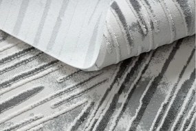 Koberec AKRYL VALS 0W1733 C53 47 Abstrakcia 3D hviezda slonia kosť / sivý