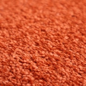 AladinWorld Expres, Metrážny koberec Eton terra, na mieru, šíře 4m, oranžová, filc, detská izba