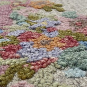 Ručne tkaný vlnený koberec 200x300 cm Elise Floral – Flair Rugs