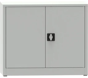 Dielenská policová skriňa na náradie KOVONA JUMBO, 1 polica, zváraná, 800 x 950 x 600 mm, sivá