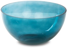 DEKORAČNÁ SKLENENÁ MISKA LIMITED COLLECTION LILI 25X13 CM TMAVOTYRKYSOVÁ
